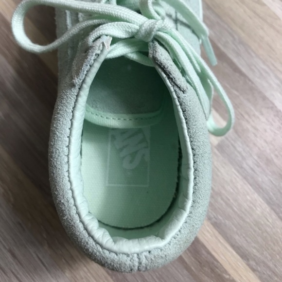 NWT VANS Old Skool Suede Mono Aqua Glass Kid’s - Picture 8 of 8